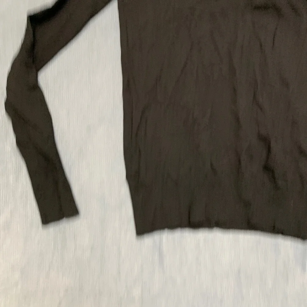 J.Crew Sweater Mens Small Black Turtle Neck Long Sleeve Casual Fit Ribbed Hem